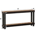 thumbnail image 4 of Easy4Home 60" Rustic Wood Console Table Hand-Made, Black, 4 of 7