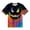 Black, variant on Tie Dye Shirt Kids Child Boys Tie Dye Face Crew Neck Short Sleeve T Shirt Casual Playful Top Boys Tshirts