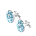 thumbnail image 2 of Cloud Elegant Dress Shirt Cufflinks Set Made of Stainless Steel for Formal Occasions, 2 of 6