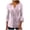 Pink07, variant on Shirts for Women Floral Print Scallop V Neck Pleated 3/4 Flared Bell Sleeve Top, Half Button Henley Loose Curved Hem Casual Pullover Blouse T Shirts for Women