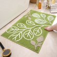 thumbnail image 4 of Chok Christmas Clearance  Leaf Pattern Non-slip Absorbent Floor  for Bathroom & Entryway – Soft Polyester with Rubber Backing | Modern Multi-purpose Design for Bedroom  Nursery  & More, 4 of 6