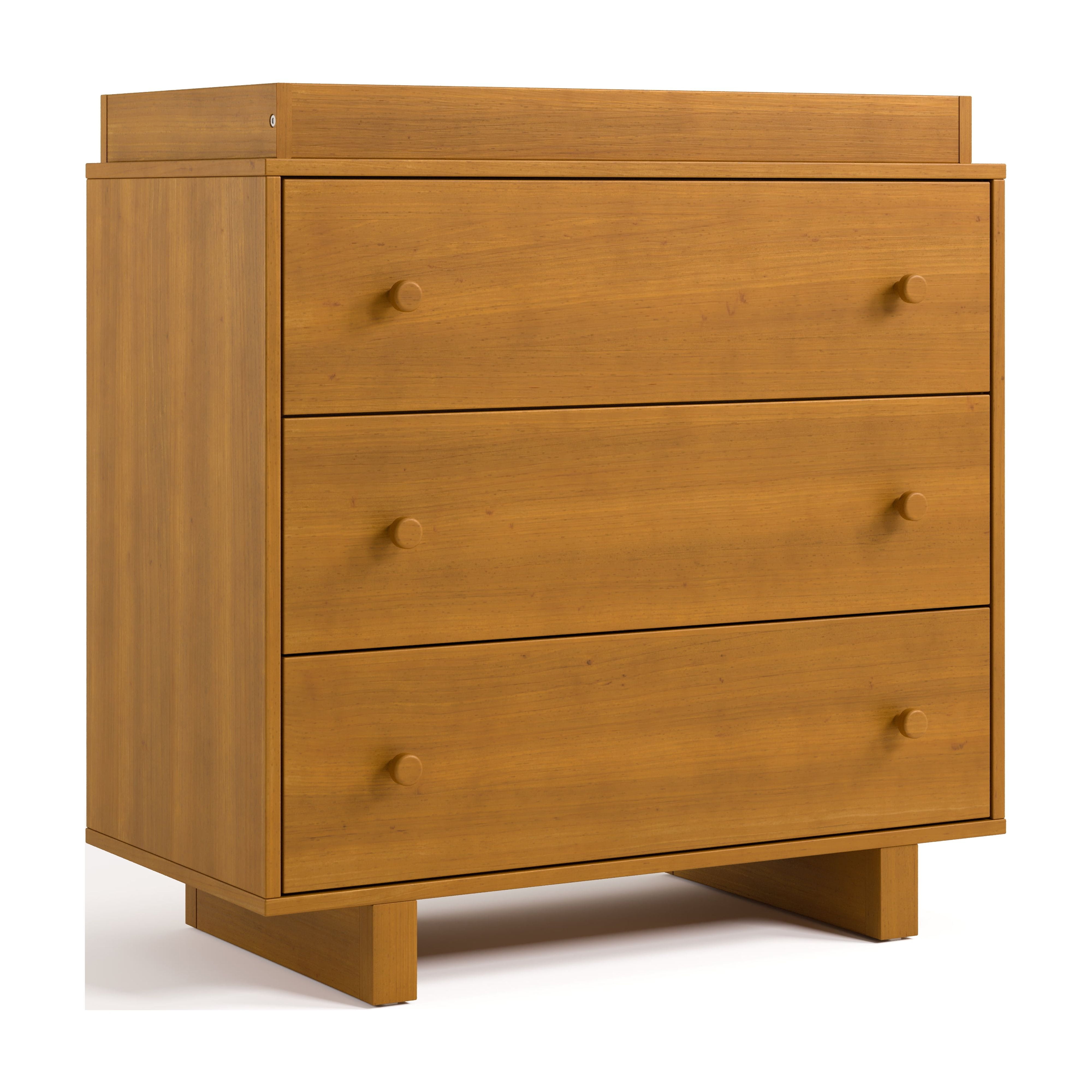Storkcraft Texas 3 Drawer Chest with Removable Infant Changing Topper, Almond