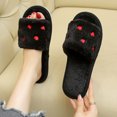 thumbnail image 6 of Aueoeo Women's House Slipper Heart Graphic Decr Open Toe Comfy Fuzzy Shoes Casual Bedroom Outdoor Slippers, 6 of 9