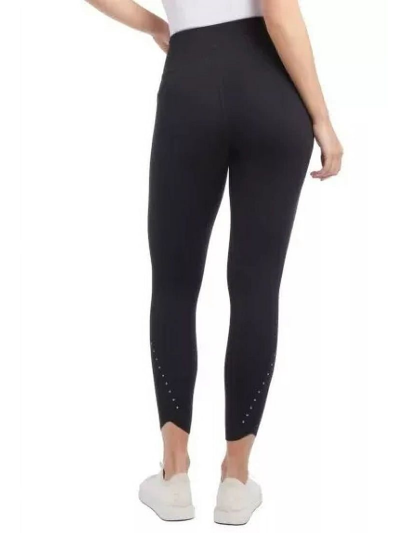 Danskin Women's Brushed Leggings, Side Pockets, Breathable Stretch
