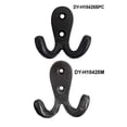 thumbnail image 4 of NACH Arich Mini Hook - Heavy-Duty Cast Iron Wall Hooks - Farmhouse Decor - 24 Count, Black (DY-H15425BPC), 4 of 5