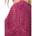 thumbnail image 4 of Jessica Simpson Women's and Women's Plus Mukami Open Knit Sweater, Sizes XS-4X, 4 of 5