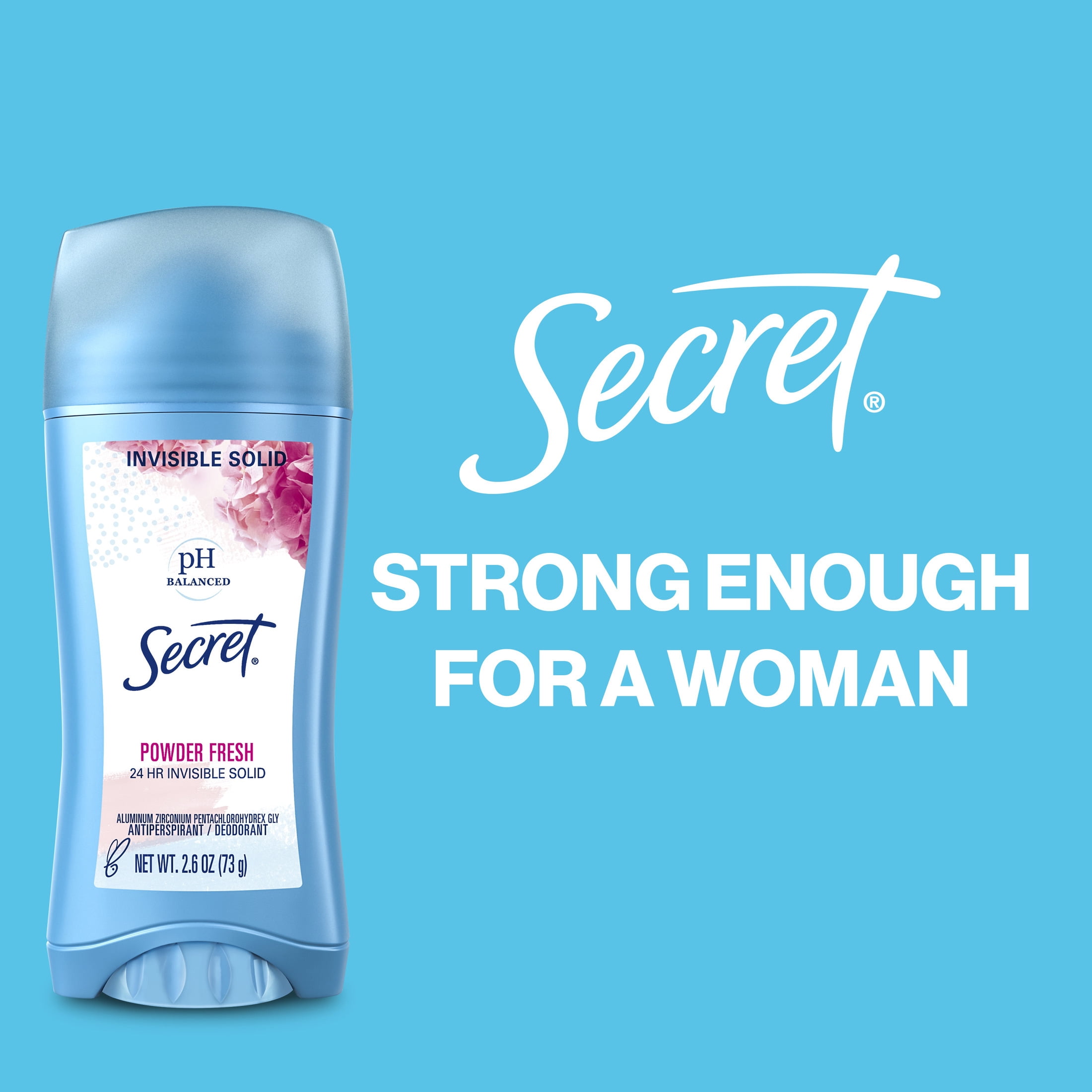 (3 pack) Secret Solid Antiperspirant Deodorant, Powder Fresh, 2.7 oz, Twin Pack