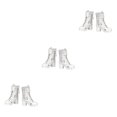 thumbnail image 4 of Vogacara Fashion Boot High Heeled Shoes for Female 12inch Action Figures Accessory Type1 NO1, 4 of 6