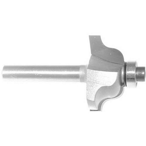 Magnate 1601 Roman Ogee Router Bit — 15/32" Cutting Height; 1/4" Shank Diameter; 5/32" Radius; 1-1/16" Overall Diameter; 1-1/4" Shank Length