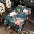 thumbnail image 5 of Pioneer Flower Floral Print Pattern Rectangle Tablecloth 60"x120",Waterproof Polyester Rectangle Table Cloth, Wipeable Spillproof Polyester Tablecloth for Dining, Camping, Indoor and Outdoor, 5 of 6