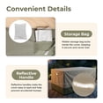 thumbnail image 6 of BPS Patio Sofa Cover, Waterproof 600D Oxford Outdoor Couch Cover with Attached Storage Bag and Reflective Handles for Patio 3-Seater Loveseat and Bench, 88''W x 40''D x 38''H, 6 of 9