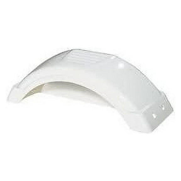 FULTON Performance Trailer Fender Style D Automotive Specialty Parts, Plastic White, 8"-12", 1 lb