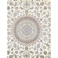thumbnail image 5 of Pasargad Home 104" x 145" Hand-Knotted Silk & Wool Area Rug in Ivory, 5 of 5