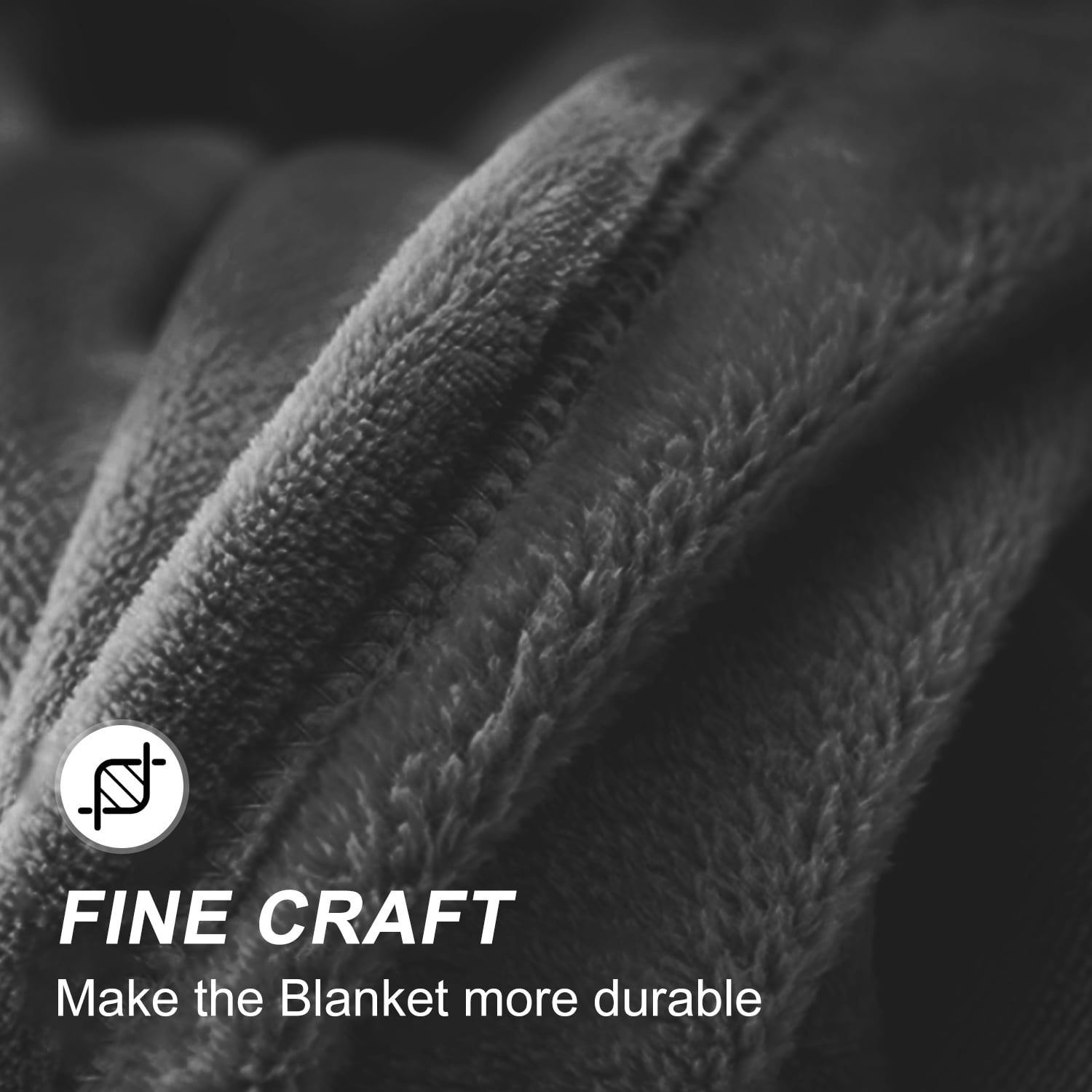 Astarin Throw Blanket, Queen Size Black Blankets & Throws for Couch/Beds, Fuzzy and Cozy Blanket, 90x90 inches