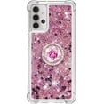 thumbnail image 2 of for Samsung Galaxy A32 5G 6.5" Case,Creativity Clear Quicksand Glitter Flowing Liquid Floating Soft TPU Case w/Stand Bling Diamond Sparkle Phone Cover for Samsung Galaxy A32 5G  Rose Gold, 2 of 14