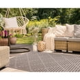 thumbnail image 5 of Liora Manne Malibu Checker Diamond Indoor Outdoor Area Rug Neutral, 5 of 7