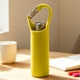 thumbnail image 4 of Ouuluon Water Bottle Holder, Foldable Water-Resistant Water Bottle Carrier, 7×2in Yellow Insulated Bottle Pouch for Outdoor Travel Sports, 4 of 6