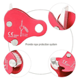 thumbnail image 4 of 2pcs Rope Grab Metal Rope Outdoor Climbing Mountaineering Equipment with Locking Protection Red, 4 of 5