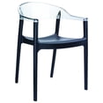thumbnail image 1 of Compamia Carmen Patio Dining Chair with Black Seat in Clear, 1 of 7