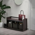 thumbnail image 4 of Banc de rangement Addison 4pc avec paniers en expresso/chocolat, 4 of 8
