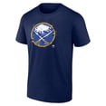 thumbnail image 2 of Men's Navy Buffalo Sabres Splatter Logo Team T-Shirt, 2 of 3