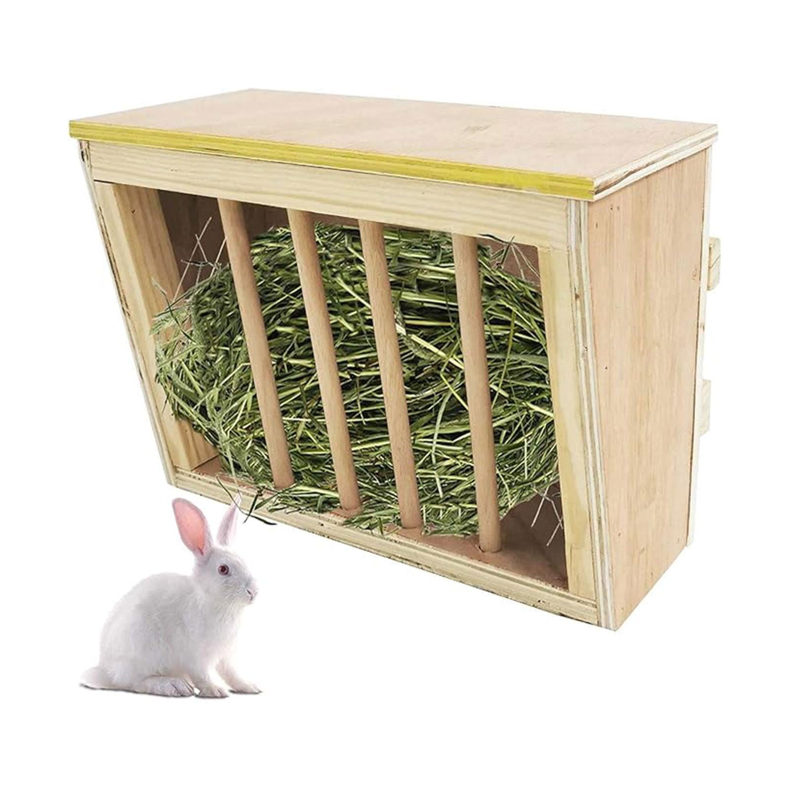 oshhnii Bunny Hay Feeder Storage Small Animals Food Dispenser for Chinchilla Hamster