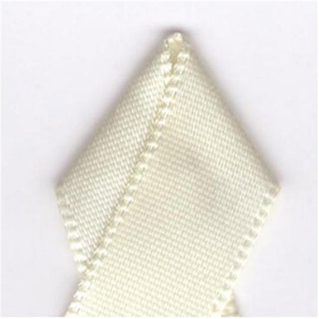 Papilion R074300230820100Y .88 in. Single-Face Satin Ribbon 100 Yards - Candle Light