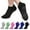 C-Black/Grey/White, variant on Loritta Slipper Socks for Woman Yoga Sock with Grips for Pilates Workout Hospital, 6 Pairs