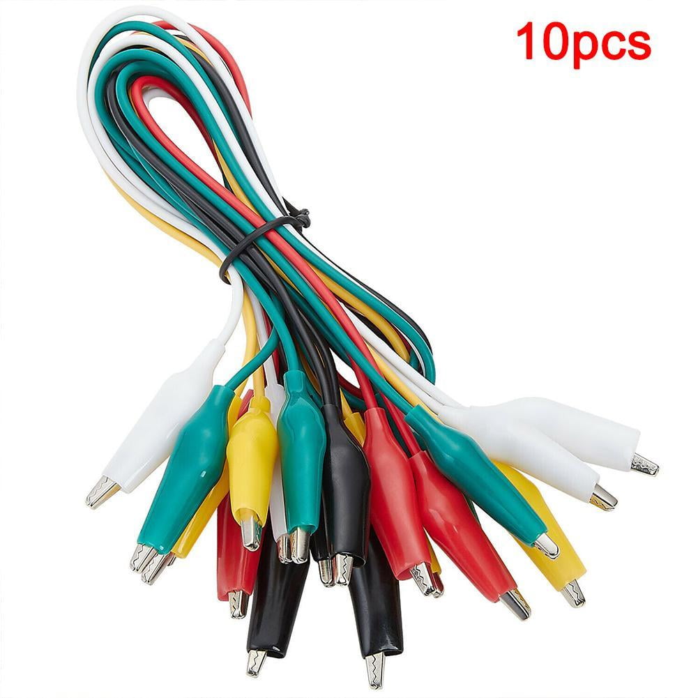 10 Pieces and 5 Colors Test Lead Set with Alligator Clips 
