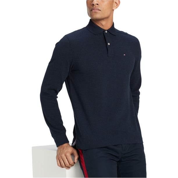 Tommy Hilfiger Mens LS Rugby Polo Shirt, Azul, X-Small Tommy Hilfiger polo, rugbi