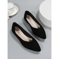 thumbnail image 4 of Spring/autumn Fashionable Black Ladies Flat Pointed Toe Shoes, Versatile, 4 of 4