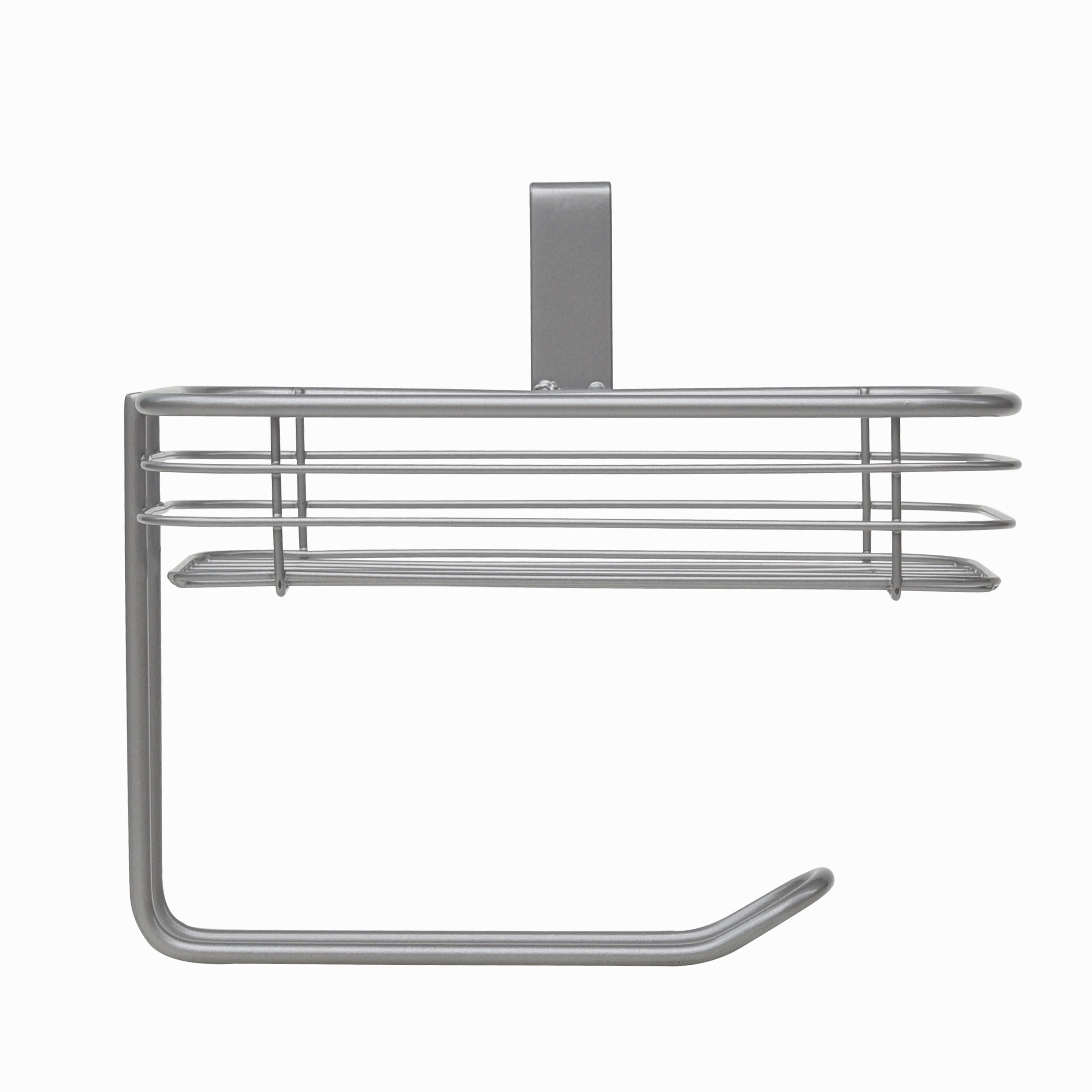 Mainstays Satin Nickel Over-the-Tank Toilet Paper Holder with