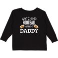 thumbnail image 3 of Inktastic Watching Football with my Daddy Boys or Girls Long Sleeve Toddler T-Shirt, 3 of 5