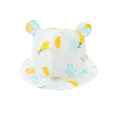 TAIAOJING Toddler Baby Sun Hat For 3-12 Months Outdoor Summer Sunshade Cap Soft Breathable Lightweight Adjustable Leisure 3-6M