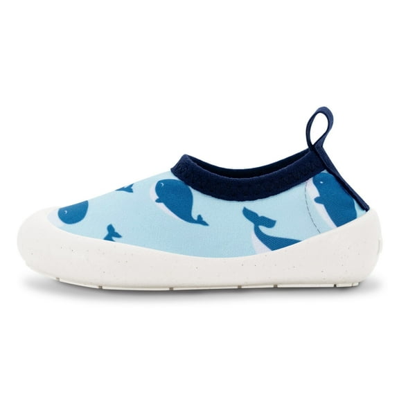 JAN & JUL Kids Water Shoes (Blue Whale, Size: 3 Toddler)