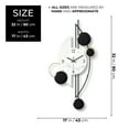 thumbnail image 2 of Accent Collection Modern Decorative Vertical Wall Clock for Home or Office, 32" Silent Clock, 2 of 8