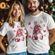thumbnail image 5 of Camisetas para hombre, camiseta de algodón con cuello redondo de gnomo de San Valentín, manga corta para hombre, enano del amor, 5 of 8