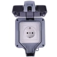 thumbnail image 1 of Wall Mounted Outdoor Power Socket, Weatherproof Shockproof Socket for Workshop Garage Garden, Easy Installation with Child Protection Secure Power Supply, 1 of 5