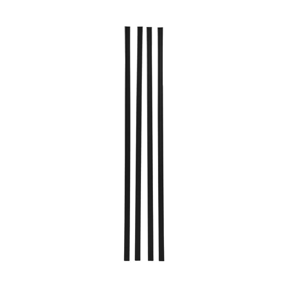 Vertical Chain Link Fence Slats,6-Foot High-Density HDPE Privacy Slats for Garden and Farm Fencing,Bottom-Locking Design for Sports Fields (Black)
