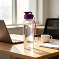 thumbnail image 4 of Plastic Water Bottles with Top Lid and Lanyard, Reusable Water Bottle with Carry Handle Leak Proof Sports Water Bottle for Gym School Travel Hiking, BPA Free Hydration Bottle, 4 of 7