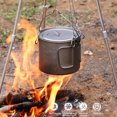 thumbnail image 4 of Pot de Camping Ti Pot de Randonnée avec Couvercle et Poignées Pliantes pour Camping Randonnée, 4 of 7