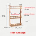 thumbnail image 1 of 2/3/4 Tiers Bamboo Refrigerator Side Rack Wall Hanging Shelf Kitchen Organizer, 1 of 1