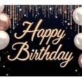 thumbnail image 3 of Decorative Design Happy Birthday Banner Balloon Decoration Party Backdrop for Birthday Party Event Decoration Indoor Celebration, 3 of 7