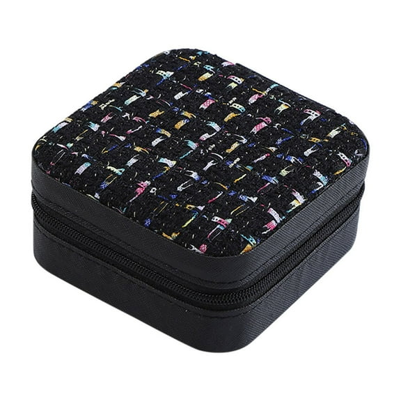 Pxyqht Portable Jewelry Storage Box, Travel Jewelry Organizer, Multifunctional Jewelry Case, Small Jewelry Holder, Ideal for Travel and Home Use