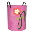 thumbnail image 3 of YFYANG Waterproof Laundry Hamper, Red Flower Art Laundry Basket Oxford Fabric with Handle Foldable, S, 3 of 8