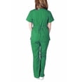 thumbnail image 3 of Puntoco Mujeres Manga Corta V-Cuello tops+Pantalones Enfermería Trabajo Uniforme Conjunto Traje Liquidación Puntoco Puntoco-7206, 3 of 9