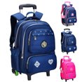 thumbnail image 2 of Mochila con ruedas Mochila escolar con ruedas de gran capacidad de 6 ruedas para niños, 2 of 4