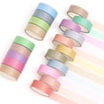 thumbnail image 2 of YUBX Solid Color Washi Tape Pack 20 Rolls Macaron Colors Masking Decorative Tapes, 2 of 8