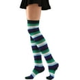 thumbnail image 4 of Socks for Women Colorful Vibrant Rainbow Over The Knee Sock Slim Thigh High Socks Fall Fall Socks Women, 4 of 5
