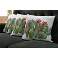 thumbnail image 2 of Ambesonne Cactus Throw Pillow Cover 4 Pack, Saguaro Tropical Garden, 16", Multicolor, 2 of 6